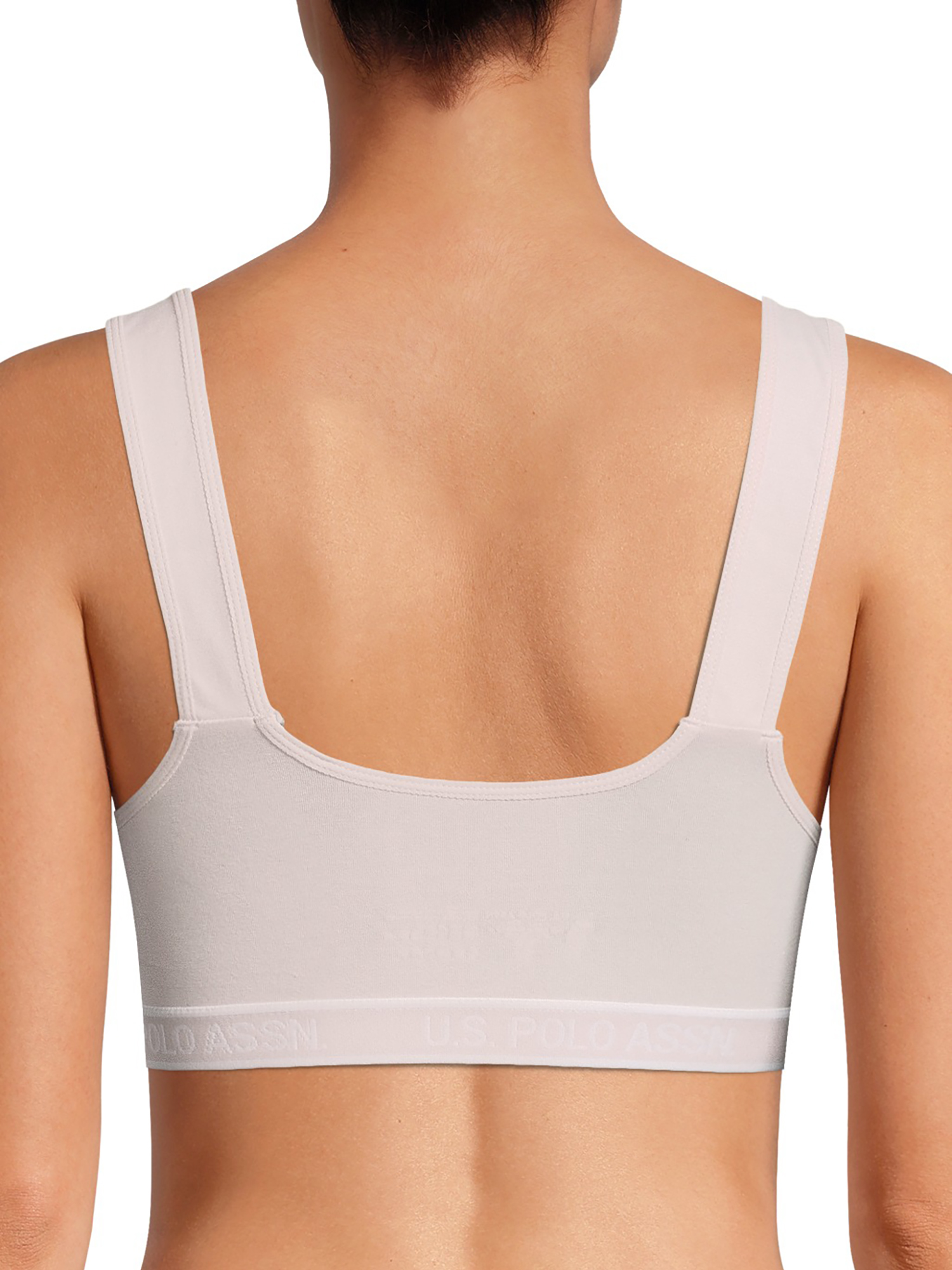 U.S. Polo Assn. Women's Tag-Free Striped Sports Bra Set, 3-Pack - image 4 of 4