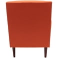 thumbnail image 4 of Fox Hill Trading Ellis 17.5"H Fabric Rolled Arm Lounge Chair in Orange, 4 of 4