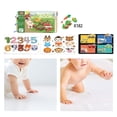 thumbnail image 3 of Libro educativo Libro de pasta Juguetes Montessori para niños de 1 a 3 años Niños niñas 30 páginas a medio terminar, 3 of 5