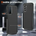 thumbnail image 4 of Designed for Samsung Galaxy A14 5G Case 2 in 1 Gift Militay Grade Drop Protective Rugged Heavy Duty Cover Shockproof Case for Galaxy A14 5G Phone Case for Women Men boy Girl (Black+Black), 4 of 16
