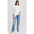 thumbnail image 1 of Free People Womens Ottoman Slouchy Tunic Sweater, White, Small, 1 of 5