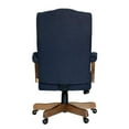 thumbnail image 5 of Bowery Hill Traditional Linen Fabric Executive Office Chair in Denim Blue, 5 of 6