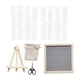 thumbnail image 5 of Tablero de letras de fieltro para escritorio, adorno decorativo con marco de madera, tablero de anuncios con soporte Gris, 5 of 9