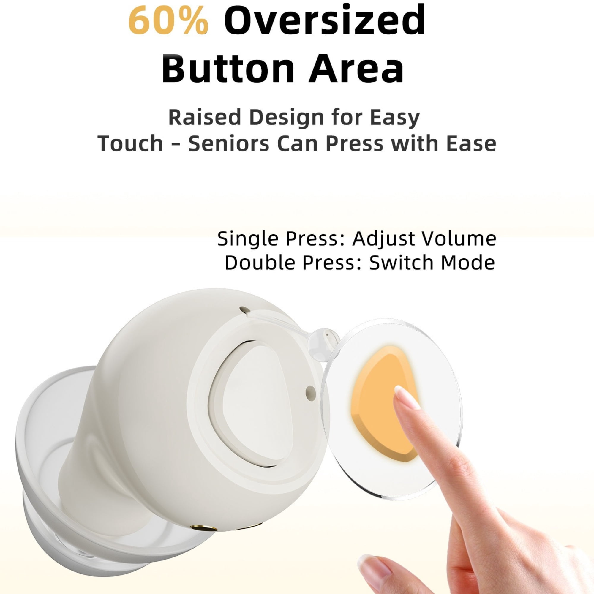 Hearing Aids, Invisible Rechargeable Digital Hearing Aids for Seniors with 16-Channel Sound Processing Noise Cancelling OTC Auto-On/Off