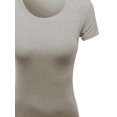 thumbnail image 3 of FashionOutfit Women's Basic Solid Scoop Neck Various Color Short Sleeve, 3 of 3