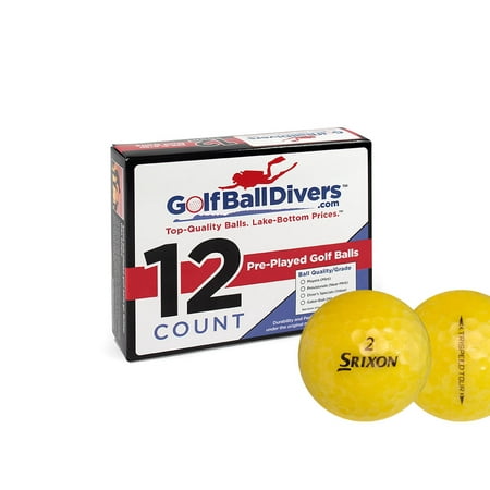Srixon TriSpeed Tour Golf Balls, Yellow, Used, Good Quality, 12