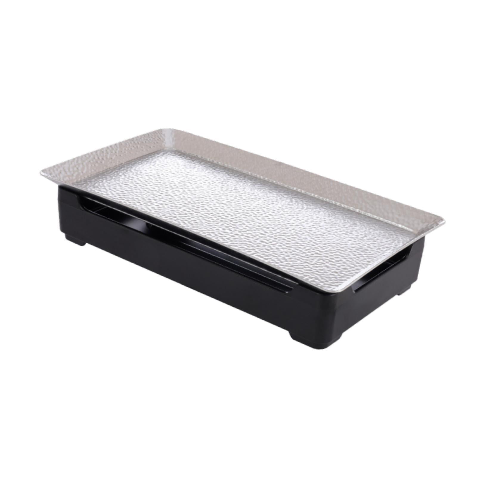 kowaku Japanese Barbecue Grill Food Warmer Multipurpose Stainless Steel Chafing Dish Tabletop Grill for Banquet Events Party Kitchen 33cmx18cm