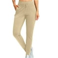 thumbnail image 5 of RQYYD Women's Fleece Lined Joggers High Waisted Water Resistant Thermal Winter Sweatpants Running Hiking Pockets, 5 of 7