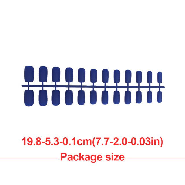 Maoww 1 Set Glue on Nails Medium Length Files Stick Full Cover Wraps Art Decals Artificial Beauty Tool Manicure Kit Decorations 20