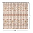 thumbnail image 5 of Colorful Geometric Striped Pattern Shower Curtain 72"x72" ,Bathroom Decorative Shower Curtains Set with 12 Hooks,Modern Waterproof Washable Shower Curtain, 5 of 6