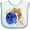 White and Blue, variant on Inktastic Virgo Constellation Zodiac Sign Illustration Boys or Girls Baby Bib