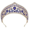 thumbnail image 4 of Accesorio para el cabello, tocado para desfile, novia, compromiso, fotografía, disfraz Azul, 4 of 9