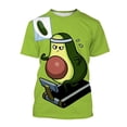 thumbnail image 5 of Summer 3D Printing Fruit Avocado T Shirt Vitellaria Paradoxa C.F.Gaertn. Graphic Tee Shirts Men Fashion Funny T Shirts Clothing, 5 of 5