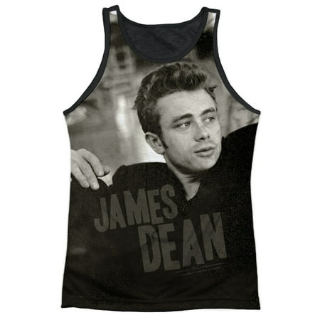 James Dean 1950's American Actor Icon Lounging Adult Black Back Tank Top