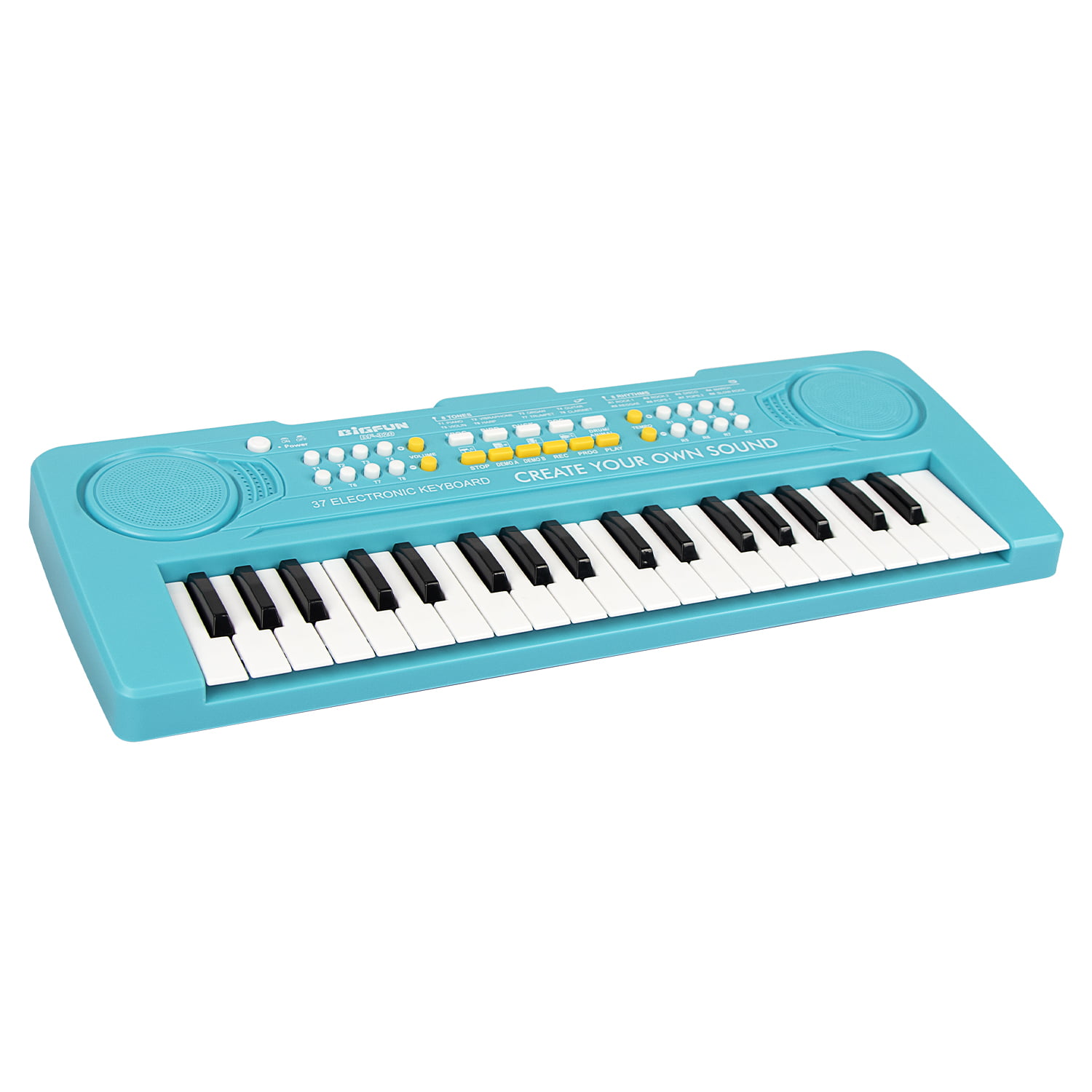 AIMEDYOU 37 Keys Kids Piano Keyboard Portable Electronic Musical Instrument Multi-Function Music Keyboard Early Learning Educational Toy Birthday Xmas Day Gifts for Kids Blue 