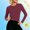 Wine, variant on SuTry Womens UPF 50 Sun Shirt Crew Neck Long Sleeve Raglan Sleeve Lightweight Stretch Fabric Outdoor Athletic Top Workout Running Everyday Wear