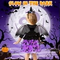thumbnail image 7 of HIFOT Bat Costume for Kids,LED Tutu Skirt Bat Wings Light Up Bat Headband and Candy Bag Vampire Costume Girls,Bat Cosplay Dress Halloween Costume Fancy Dress, 7 of 7