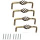 thumbnail image 1 of lote De 4 Poignes- Bronce/96mm De Tiroir Vintage Avec Vis Boutons Pour Porte Armoire Dsign Creux, 1 of 4