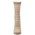 thumbnail image 2 of MeMoi Women's "Pattern Metrics" Cotton Rich Crew Sock - Womens - Female, One Size, Tan, 2 of 4