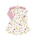 thumbnail image 2 of Hudson Baby Infant and Toddler Girls Cotton Dress and Cardigan Set, Soft Painted Floral, 18-24 Months, 2 of 5