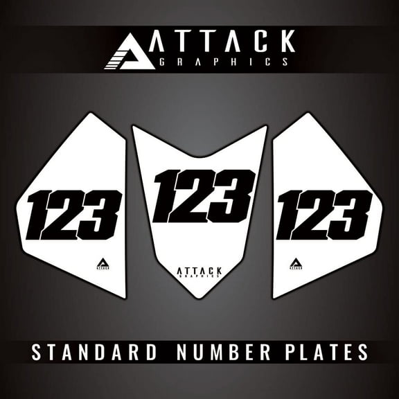 Attack Graphics 3 Plate ATV Background Kit