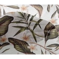 thumbnail image 4 of oneOone Viscose Chiffon White Fabric Floral & Leaves Tropical Sewing Craft Projects Fabric Prints By Yard 42 Inch Wide, 4 of 4
