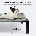 thumbnail image 4 of NTGFU Cooling Elevated Dog Bed, Raised Dog Bed with Washable Breathable Mesh and Metal Frame, Portable Dog Cot Bed with No-Slip Feet for Outdoor and Indoor Use,Black Silver-35'' x 25'' x 7.5'', 4 of 7