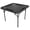 Black, variant on Bene Casa Foldable Domino Table with Built-In Drink Holders, 38” x 38”, White