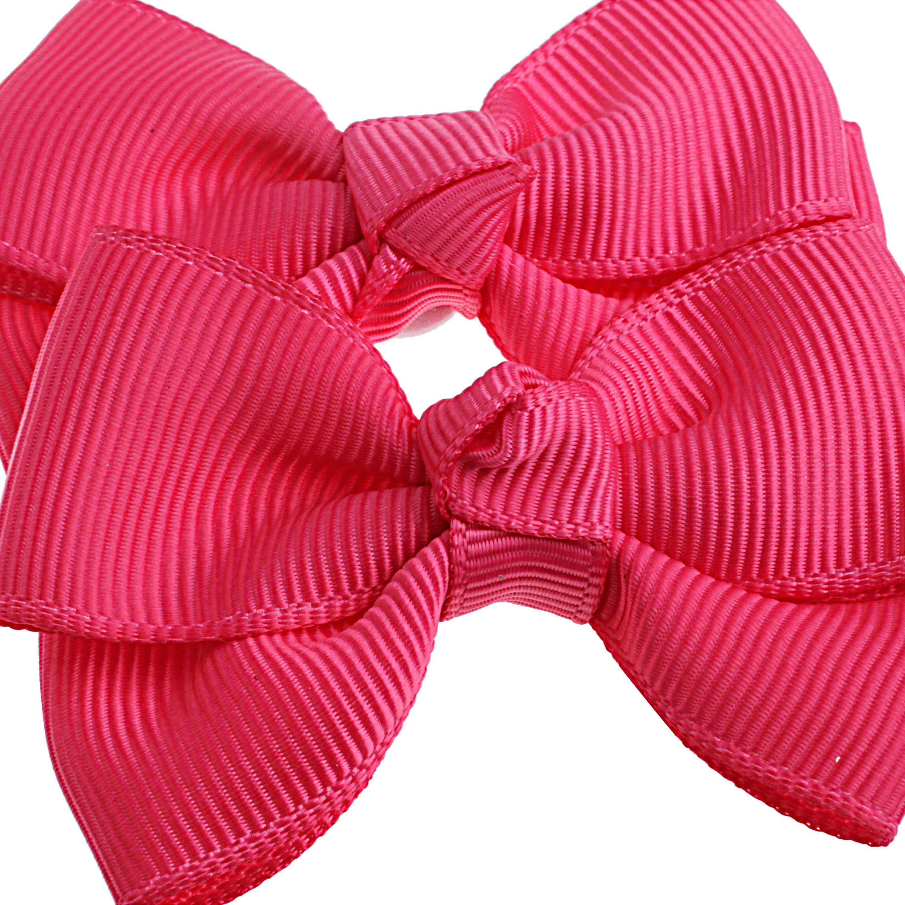 Yama Ribbon Hot Pink Grosgrain Bows, 2 Count