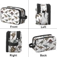 thumbnail image 2 of Toiletries Bag,Cartoon Dinosaurs Names Pattern Mens Womens Toiletry Bag Bathroom Bag,Waterproof Toiletry Travel Bag Dopp Kit Shaving Bag 11x6.3x5.1 Inch, 2 of 5