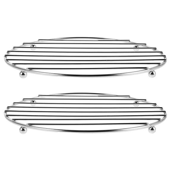 Nicehomfit 2pcs Stainless Steel Trivet for Hot Dishes, Dining Table Protector
