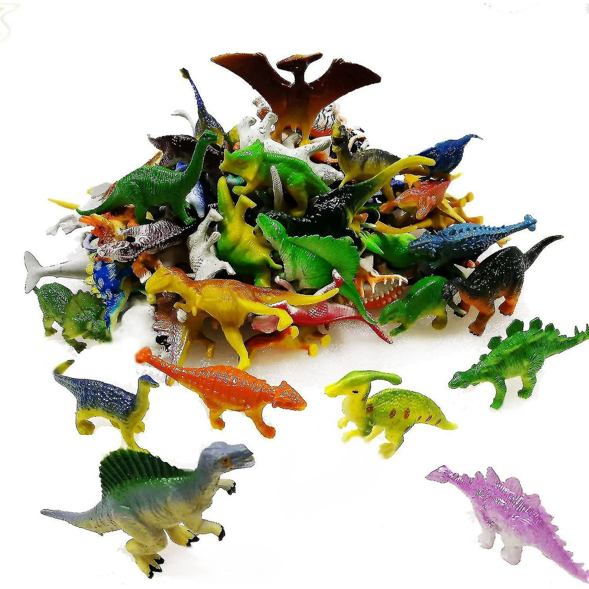 Small plastic dinosaur figures discount