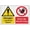 Warning Sign 3, variant on Danger Hazard Area Do Not Enter 8"x12", Aluminum Tin Warning Signs for Home Outdoor Garden, High-Visibility Security Sign