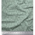 thumbnail image 1 of Soimoi Satin Silk Fabric Geometric Small Print Fabric by The Yard 42 Inch Wide, 1 of 3