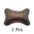 thumbnail image 3 of Almohadas Btafrte para Coche Reposacabezas Cuero PU Alivio del Dolor Negro, 3 of 9