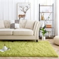 thumbnail image 4 of Noahas Soft Fluffy Area Rug Modern Shaggy Bedroom Rugs for Kids Room Nursery Rug Floor Carpets, 6'x 9',Green, 4 of 7