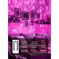thumbnail image 5 of 300 LED Fairy Curtain Lights, 9.8ft x 9.8ft Curtain String Lights, USB Plug in 8 Lighting Modes LED Christmas String Hanging Lights with Remote for Bedroom Indoor Outdoor Weddings Party Xmas, 5 of 14