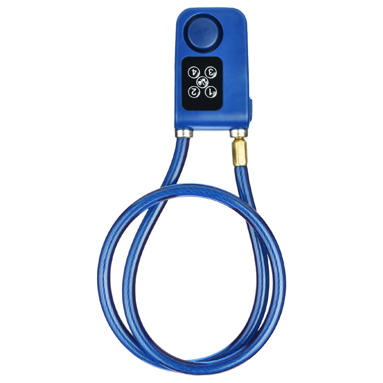 Nieyigj Y787 Smart Alarm Anti-Theft Combination Chain Lock for Bikes and Gates, Blue
