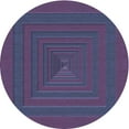 thumbnail image 1 of Ahgly Company Indoor Round Patterned Purple Jam Purple Area Rugs, 6' Round, 1 of 6