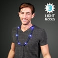 thumbnail image 4 of FlashingBlinkyLights Blue Light Up LED Mardi Gras Bead Necklace, 4 of 4