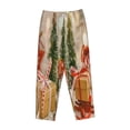 thumbnail image 4 of Sigee Holiday Christmas Stars Print Women's Soft Pajama Pants - Breathable and Comfortable Lounge Sleep Bottoms with Elastic Waistband and Pockets-Large, 4 of 9