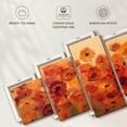 thumbnail image 6 of Elephant Stock Summer Poppies Wall Art - Horizontal Multi Panel Canvas - Living Room Wall Decor - Abstract Multi Panel - Orange And Gold Decor By Silvia Vassileva - 74" x 34", 6 of 8