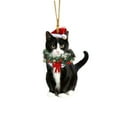 thumbnail image 6 of LmnLft Christmas Garland Cats Style Acrylic 2D Flat Pendant, Hanging Tree Ornament for Holiday Windows, Walls, Party and Home, Unique Festive Seasonal Display, 6 of 6