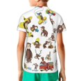 thumbnail image 2 of Curious George Kids Tshirt Short Sleeve Crewneck T-Shirts Boys Girls 3D Cartoon Casual Shirts, 2 of 5