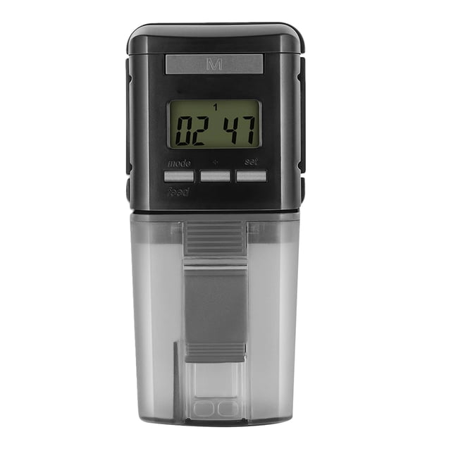AURARMLET 1Ud Automático De Comida Para Peces Negro Con Para Acuarios