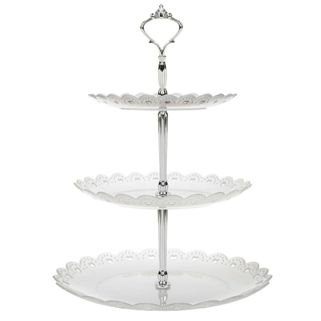 Clearance!hoksml 3-Tier Cupcake Stand Cake Dessert Wedding Event Party Display Tower Plate New