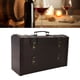 thumbnail image 3 of Caja De Regalo Para Botella De Vino, Diseño De Almacenamiento Doble, Caja De Vino De Madera Elegante Decorativa Vintage, 2 Portabotellas Para El Hogar, 3 of 7