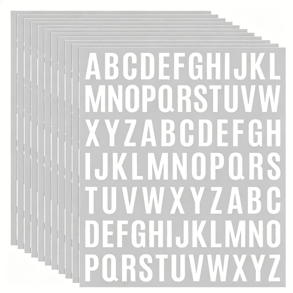 Reflection Lettering White Paper Glownary 14 x 10 Inch Non Reflective Adhesive Vinyl Notice No Alcohol ...