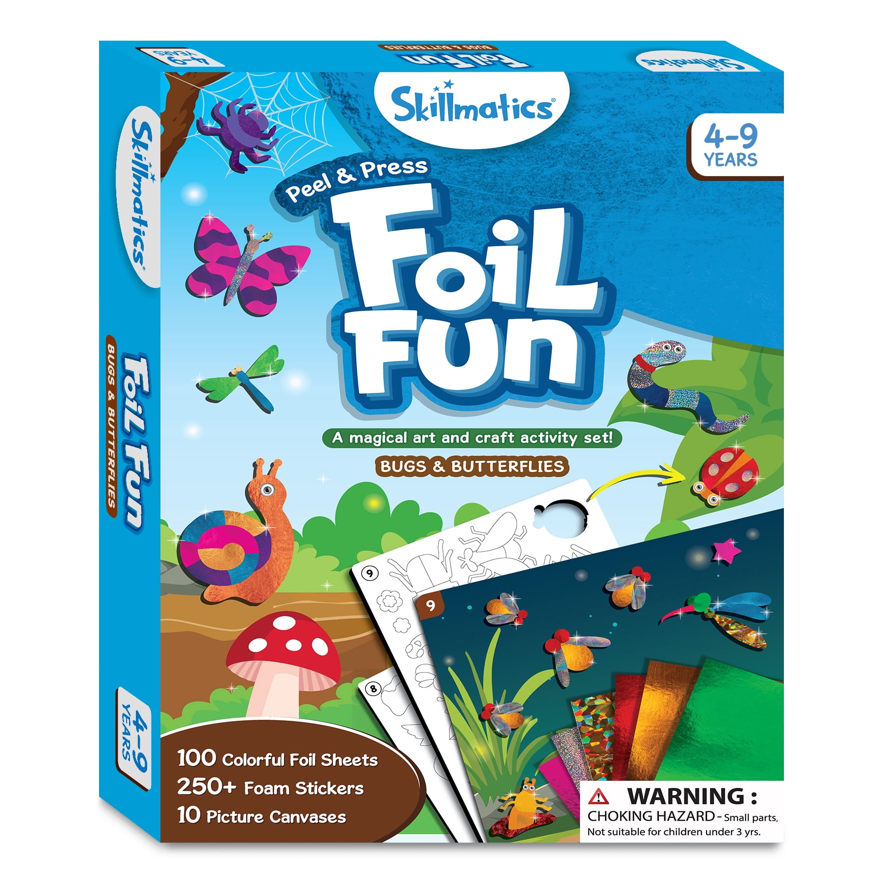 Skillmatics Foil Fun - Bugs & Butterflies, No Mess Art for Kids Ages 4 to 9