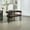 Dark Brown, variant on Stylish Modern 2-Seater Sofa, Pink Chenille Fabric, PU Leather Cushion, High-Density Sponge, Metal Frame with Non-Slip Feet, Perfect for Living Room/Office/Bedroom, Easy to Assemble